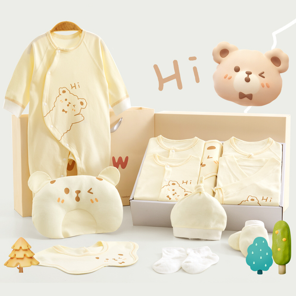 ベビーギフトセット 23点セット 出産祝い 新生児 オールシーズン 綿100％ 肌着 ベビー服 赤ちゃん スタイ おくるみ 帽子 ミトン ベビー用品 赤ちゃん 出産準備 男の子 女の子 プレゼント ギフトボックス 靴下ソックスベビー服ギフトセット 無農薬 詰め合わせ ギフト