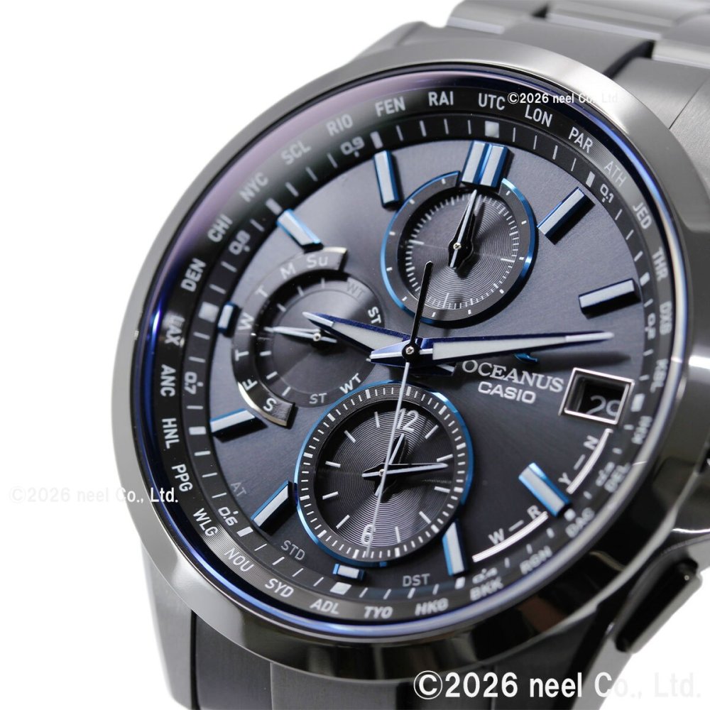 カシオ オシアナス CASIO OCEANUS 電波 ソーラー 電波時計 腕時計 メンズ クラシックライン アナログ タフソーラー OCW-T2600B-1AJF