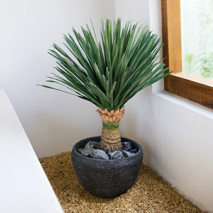 観葉植物 造花 ユッカ・リギダ BROWN 全高約88cm フェイクグリーン 高級 本物そっくり リアル おしゃれ 多肉植物 インテリア 人工観葉植物 アーティフィシャルグリーン ドライガーデン モダン オフィス 店舗 開店祝い 室内 リビング 玄関 風水 青年の木