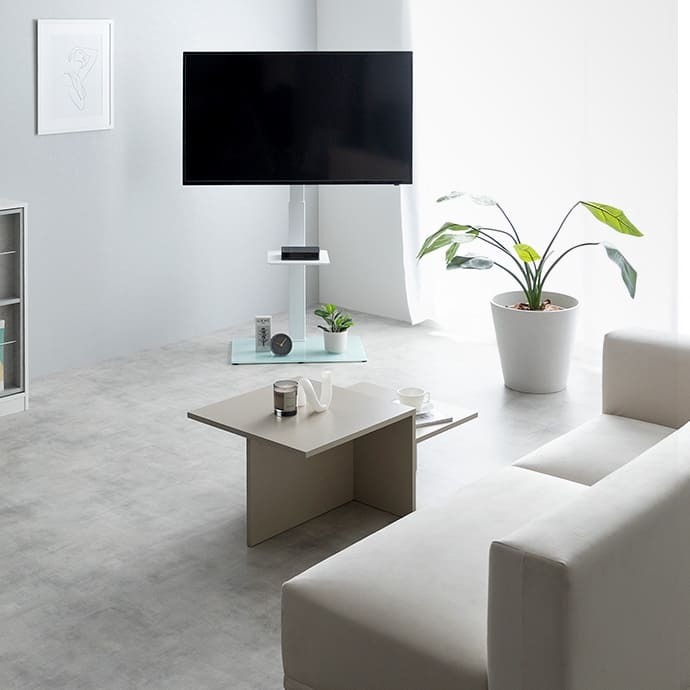 テレビ台 テレビボード テレビスタンド ラック ボード 壁寄せ tv 壁掛け 脚 スリム 薄型 コーナー ハイ ミドル 幅65 高さ調節 調整 首振り 角度 無段階 棚付き 32インチ 40 55 65 v 型 配線隠し コード 自立式 収納 新生活