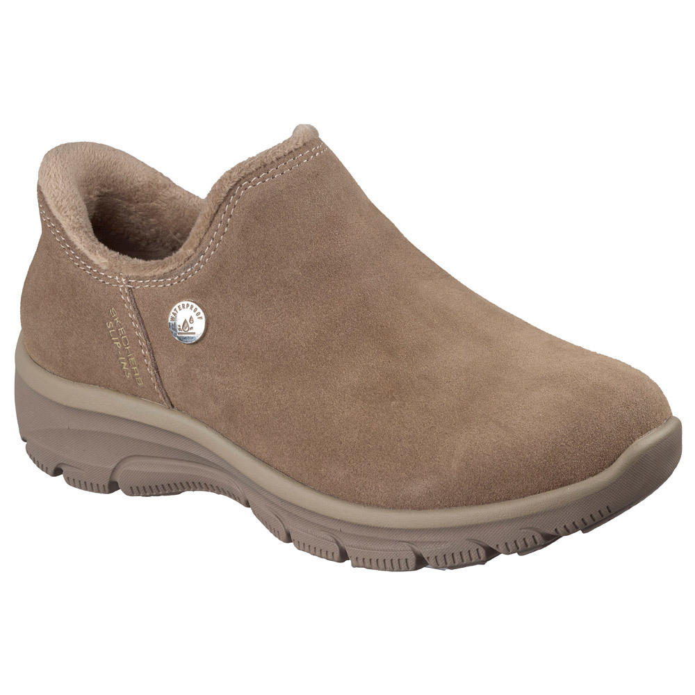 スケッチャーズ スリップインズ レディース 防水 ウォータープルーフ イージー ゴーイング ウィンター ウィンド SKECHERS Slip-ins ブーツ レザー スエード ハンズフリー ノーマル幅 169158