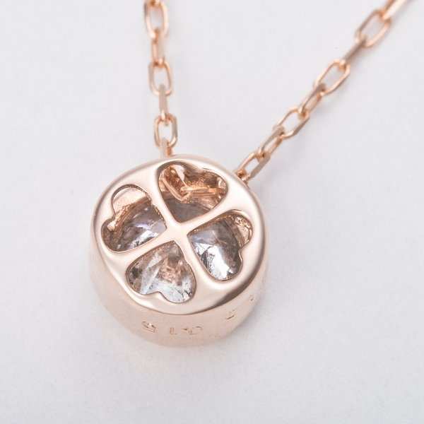 ネックレス レディース ダイヤモンド 0.15ct K18PG ピンクゴールド フクリン留め ペンダント 一粒 ダイヤ 18金 華奢 シンプル ジュエリー アクセサリー ギフト プレゼント 贈り物