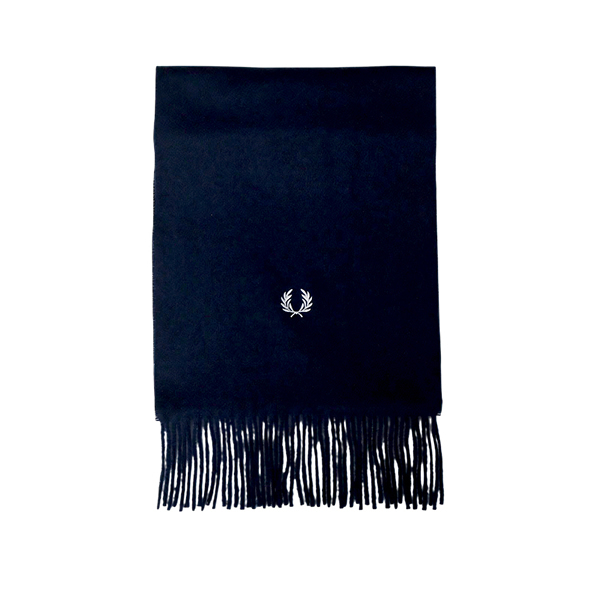 フレッドペリー FRED PERRY マフラー Plain Woven Scarf c3320-608 ユニセックス NAVY ネイビー