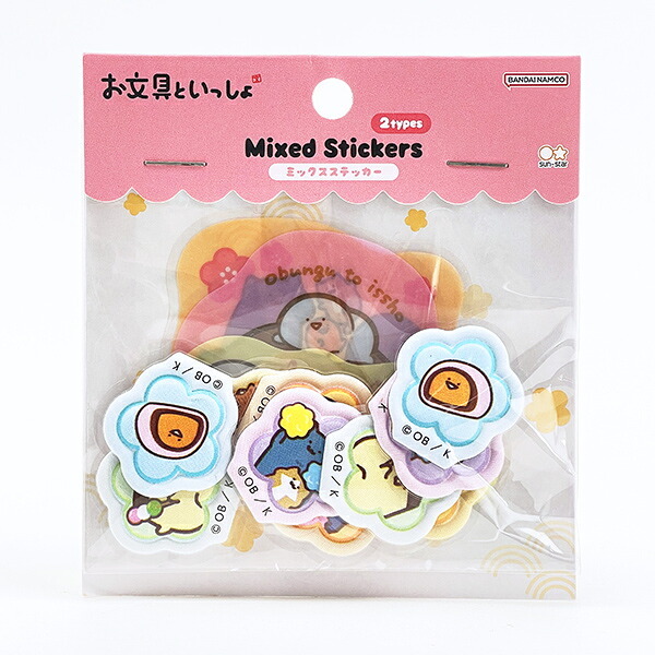 お文具といっしょ ミックスシール (お花) 文具