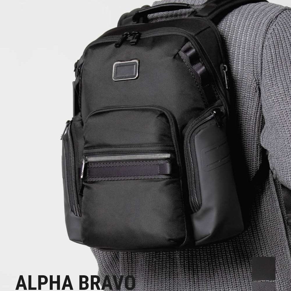 トゥミ TUMI ALPHA BRAVO アルファ ブラボー Navigation Backpack ナヴィゲーション バックパック 0232793D 142479 0232793DGMT 159082 リュックサック メンズ バッグ ブラック 防水加工 ラップトップ収納 PCポケット 収納力 大容量 通勤 ビジネス