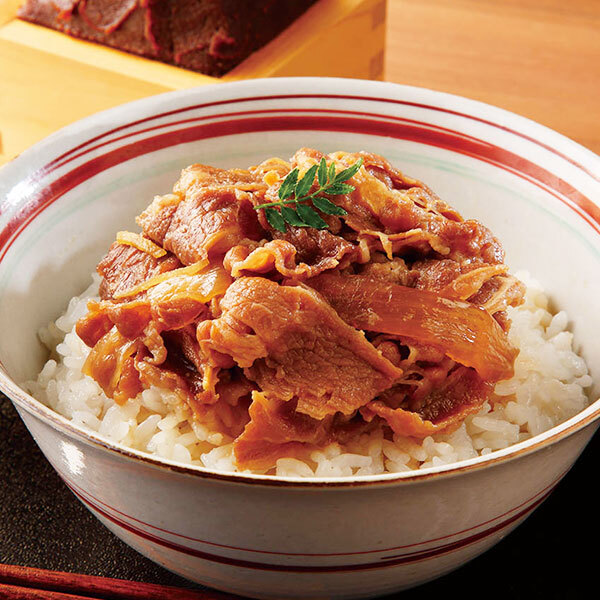 敬老の日 ギフト　なすび亭 吉岡英尋監修 こっくり旨みの柔らか 牛丼 ｜140g×6｜敬老の日メッセージ付【お届け期間：9月19日～9月21日】 遅めの お中元 ※沖縄・北海道は配送不可　送料無料