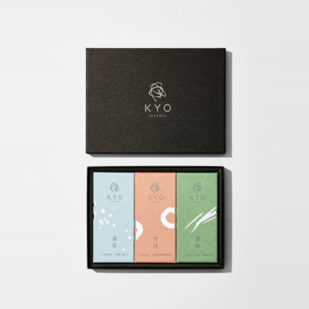 【今日（KYO）】凍星・薫風・宵待 3種 お香ギフトセット