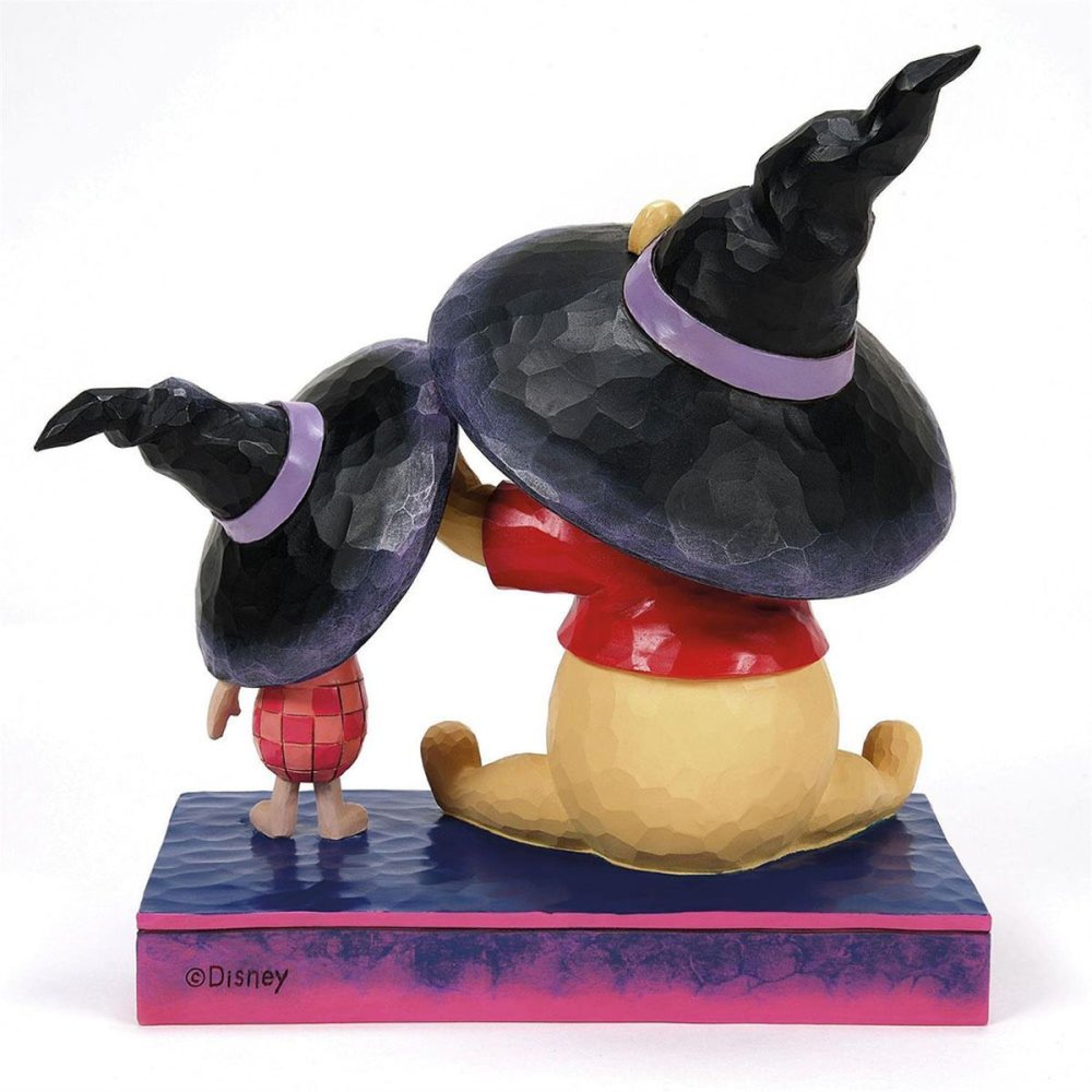 プー & ピグレット ウィッチハット 15.3cm くまのプーさん ハロウィン | ディズニー トラディションズ ジムショア グッズ フィギュア 人形 置物 彫刻 Jim Shore 正規輸入品
