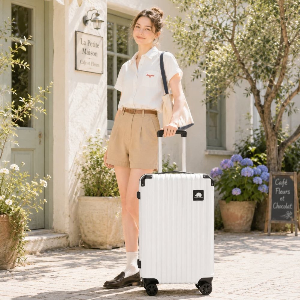 SCANDINAVIAN FOREST キャリーケース 63L Mサイズ 大容量 スーツケース 4-6泊 宿泊 旅行 出張 シンプル レディース ギフト プレゼント ピンク sfrs2401-m