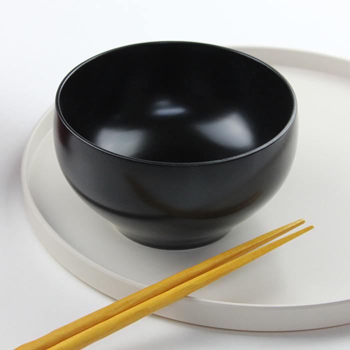 【彫刻名入れOK】木製 なごみ椀 マルチボウル 黒 朱 330ml お椀◆レーザー加工で名入れいたします。記念品、プレゼントに◆