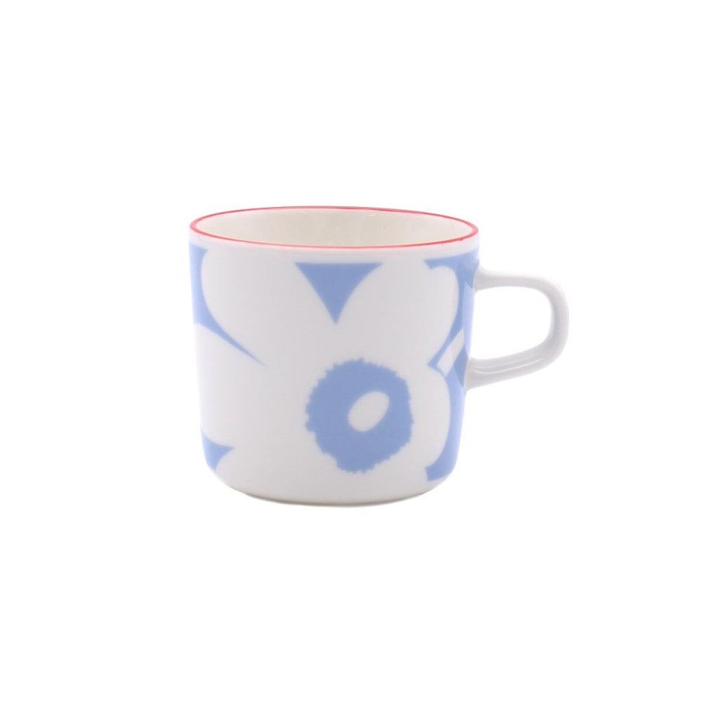マリメッコ ユフラ ウニッコ コーヒーカップ 200ml ホワイト/ライトブルー/オレンジレッド marimekko UNIKKO JUHLA 耐熱 電子レンジ対応 ギフト 結婚祝い プレゼント 贈り物
