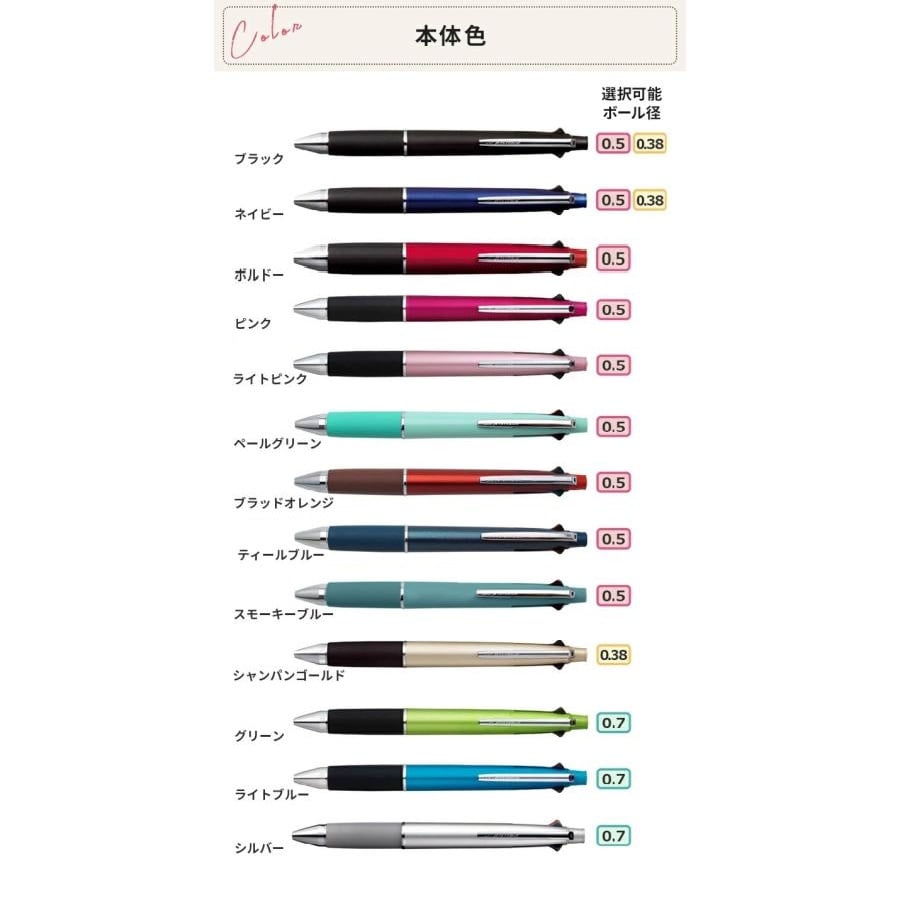 ジェットストリーム 4＆1 0.5mm/0.7mm/0.38mm ボールペン 【名入れ代込＆ラッピング・送料無料】ギフトBOX付き 多機能ボールペン 三菱鉛筆  [MSXE5-1000-05] あす