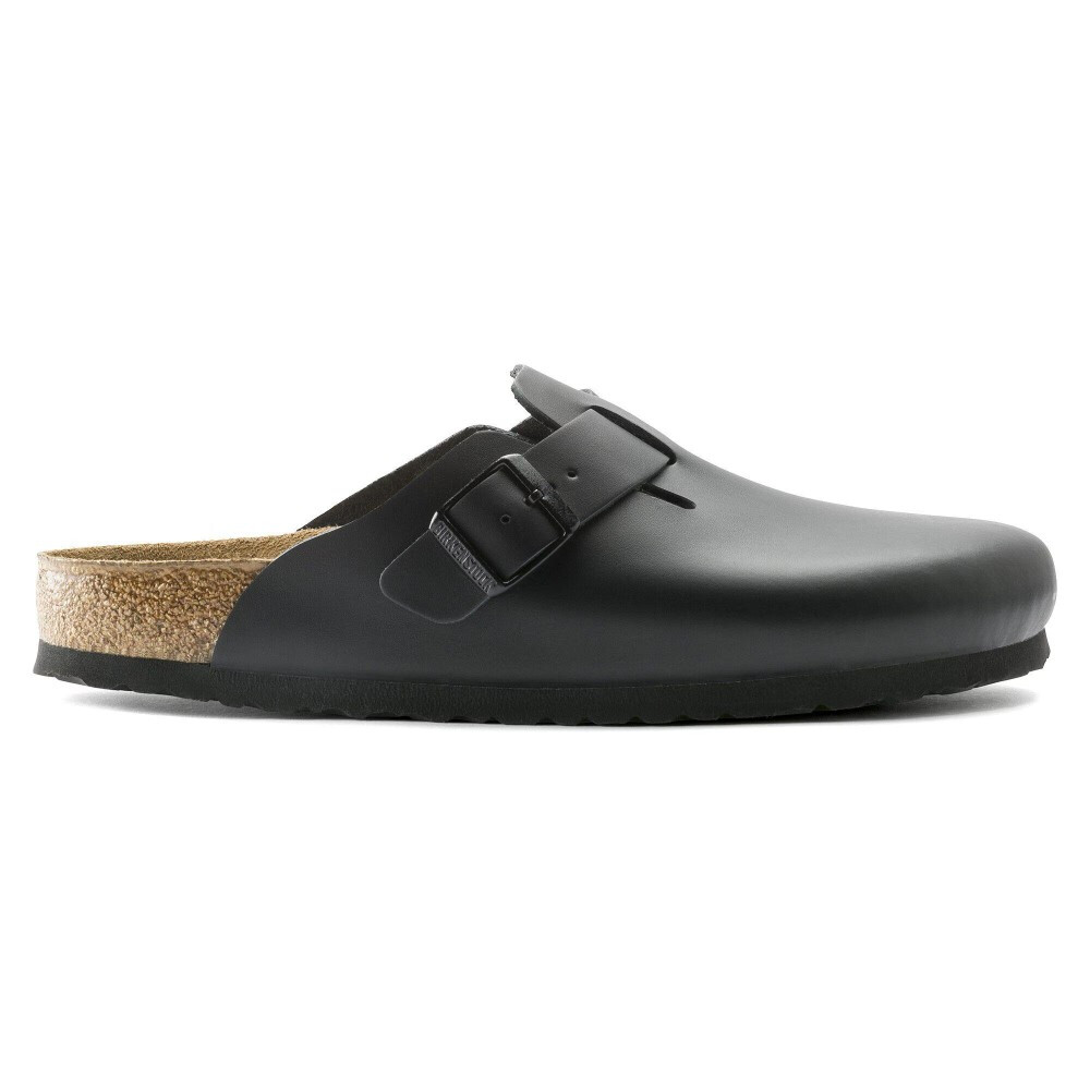 ビルケンシュトック ボストン ナロー幅 レディース レザー サンダル クロッグ サボ BIRKENSTOCK Boston 0060193 黒 ブラック