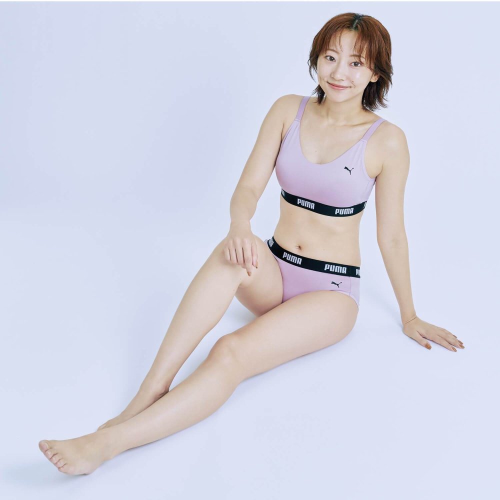 PUMA BODYWEAR プーマ パンツ ショーツ レディース 下着 ストレッチ スポーツブランド シンプル ロゴ 肌着 婦人 中学生 高校生 女子 黒 紺 M L LL karlas