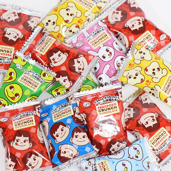 (全国送料無料)お菓子 詰め合わせ 不二家 ペコポコクランチチョコレート【14コ】メール便 (4902555269436mz)【送料無料 詰め合わせ おやつ 小袋 個包装 お試し】