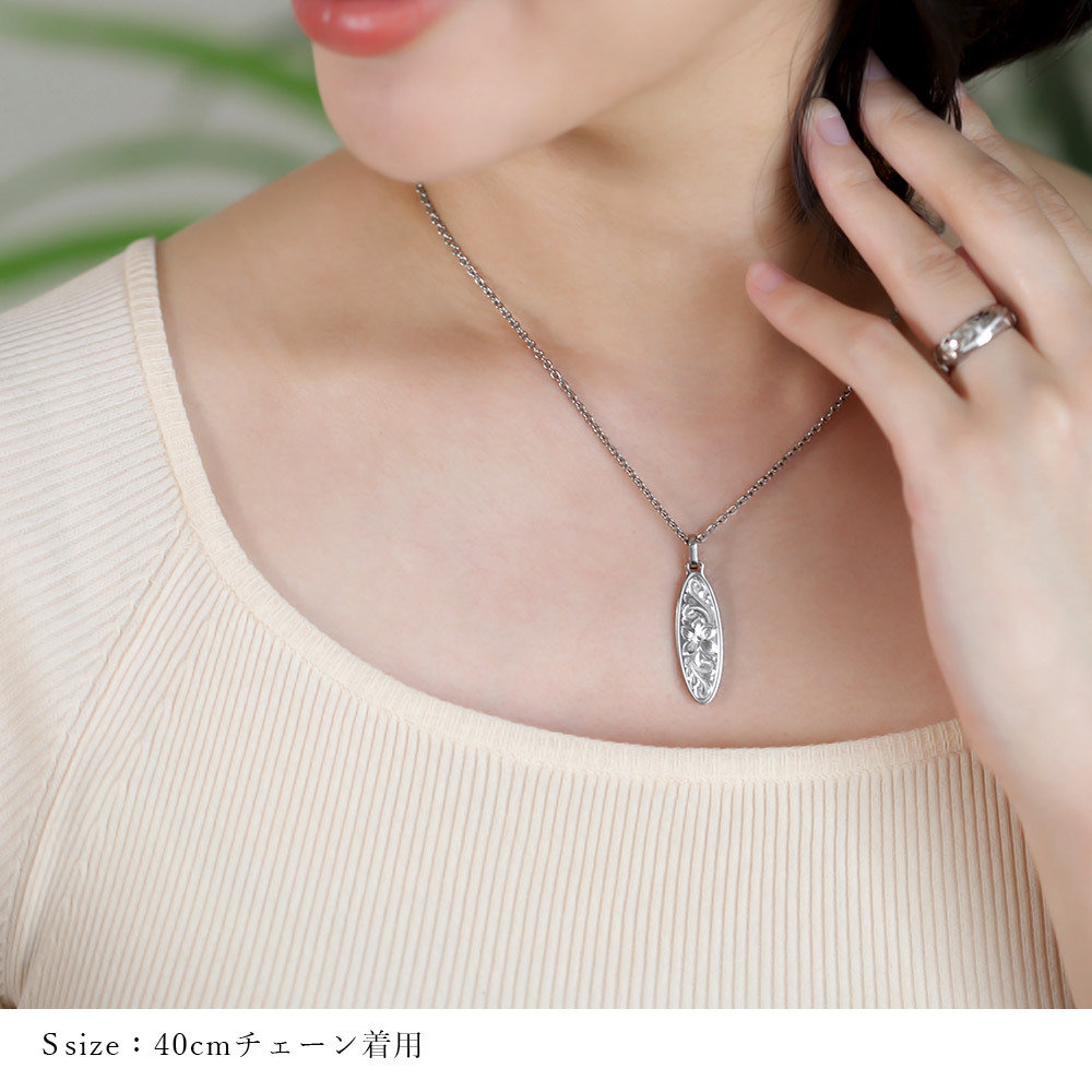 ハワイアンジュエリー ペア ペンダントトップ 金属アレルギー 対応 純チタン 刻印 無料 誕生石 オーバル Sサイズ チェーン別売りステンレスより軽く肌に優しい カップル プレゼント ハロウィン 【品番：TIP404SP】