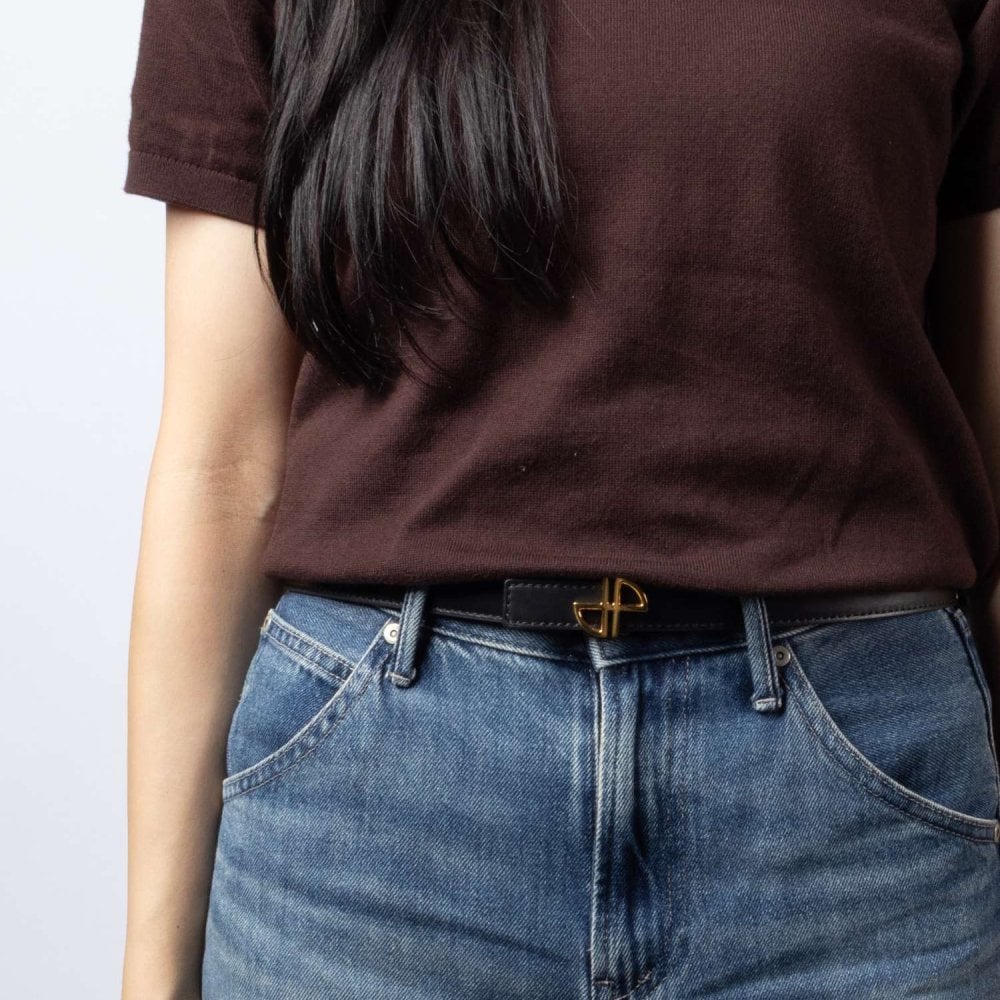 パトゥ PATOU THIN JP BELT レザー ベルト BE0025008 ロゴ モノグラム レディース ファッション小物