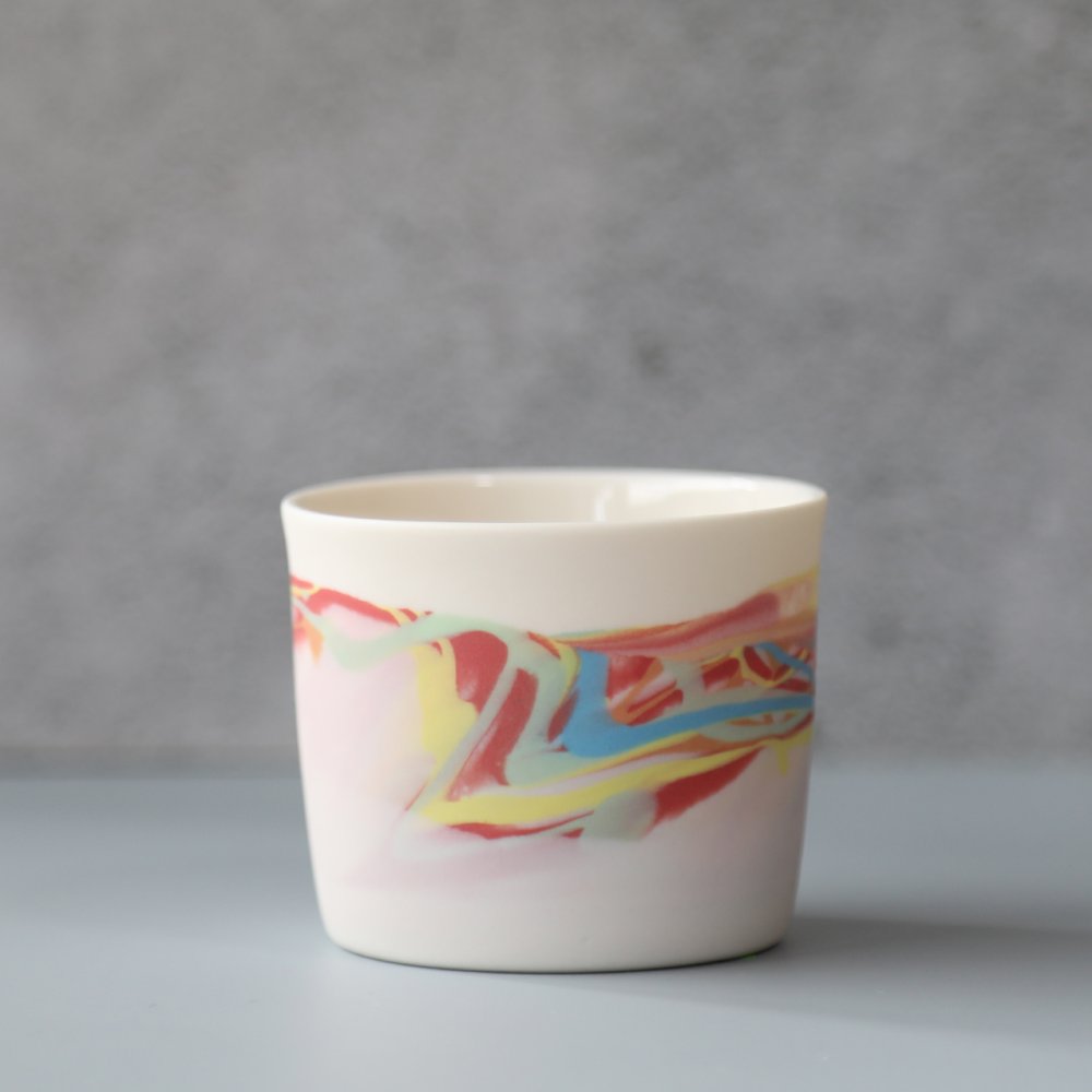 【手に馴染むおちょこ　セット　marble　300ml　北川和喜】日本酒グラスセット　ペア　おしゃれ　かわいい　誕生日酒器 和食器 薄い お猪口 家飲み グッズ  おしゃれ  ギフト プレゼント 結婚祝い 引き出物 お祝い 内祝い 日本製 定番 人気