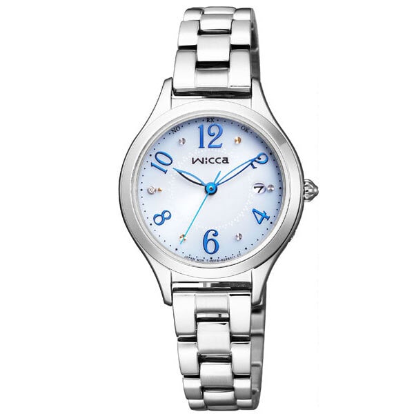 シチズン ウィッカ CITIZEN wicca ソーラーテック 電波時計 腕時計 レディース ハッピーダイアリー KS1-210-91