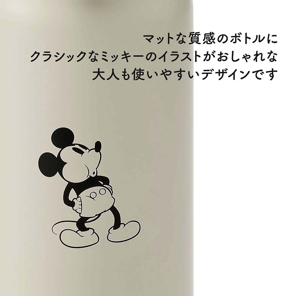 【お急ぎ対応】THERMOS サーモス 真空断熱ケータイマグ ライトベージュ (ミッキー) 0.4L 単品 名入れ彫刻代込み 名前入り 名入れ 彫刻 刻印 名入れギフト プレゼント 誕生日 記念日 記念品 お祝い ノベルティ 水筒 魔法瓶 ステンレス 子供