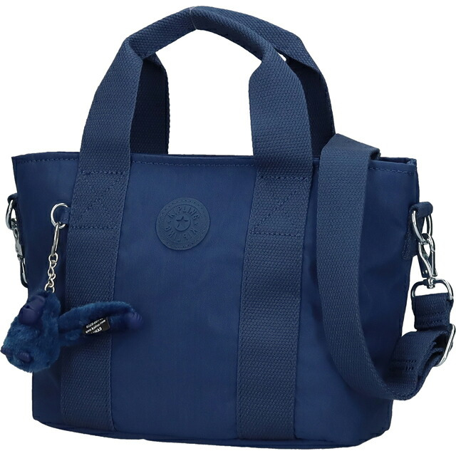 キプリング トートバッグ レディース ブランド Kipling ミンタ ロゴ ワンポイント 無地 2WAY KI7541-5PZ Casual Blue