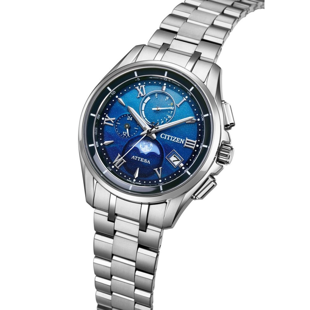 シチズン アテッサ CITIZEN ATTESA エコドライブ 電波時計 DEAR Collection 限定 腕時計 ペア メンズ ダイレクトフライト ムーンフェイズ BY1000-69L Limited Pair Model【2026 新作】