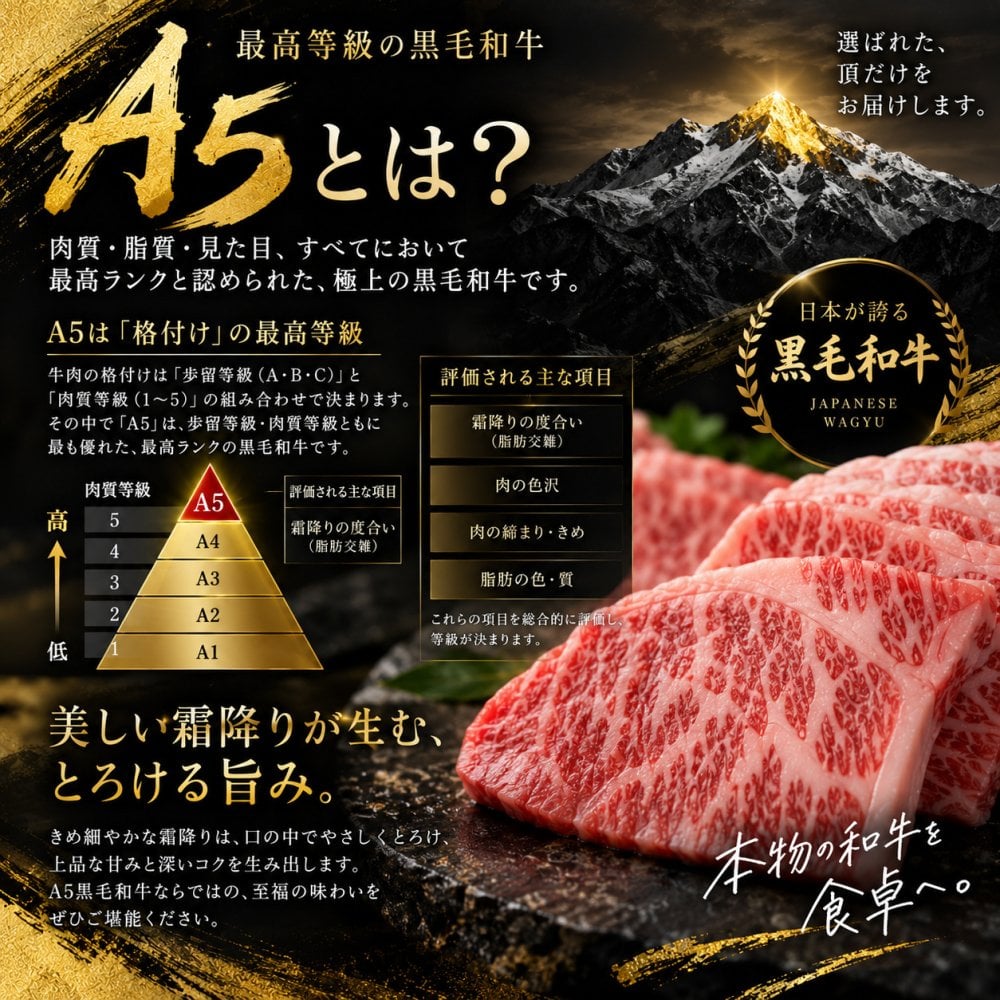 A5黒毛和牛 焼肉4種食べ比べ 1200g 特選カルビ（三角バラ）・ロース・カルビ・赤身 肉ギフト