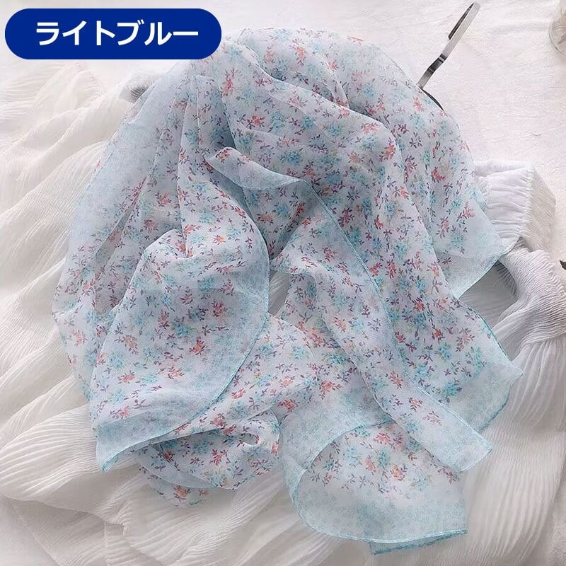 ストール レディース 花柄 薄手 大判 フラワーストール 160×50cm 春 夏 春夏 おしゃれ かわいい 上品 軽量 冷房対策 日よけ 紫外線対策 花柄ストール ショール ガーゼマフラー 羽織り 大人 女性 ギフト プレゼント スカーフ マフラー