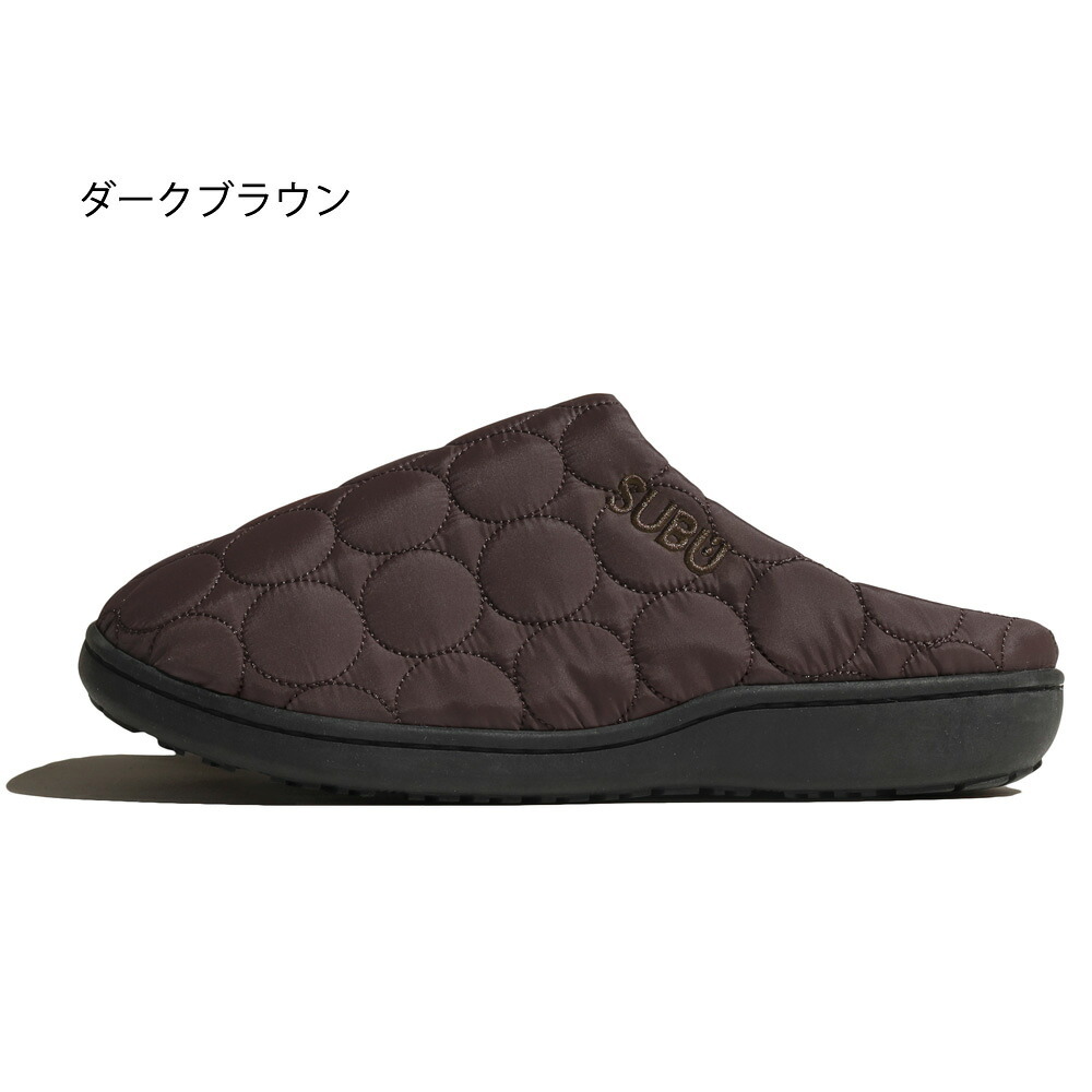 スブ サークル サンダル レディース メンズ SUBU CIRCLE スリッポン 黒 冬用サンダル ルームシューズ ダウンサンダル 外履き 2026 秋冬 キルティング 履きやすい 痛くない 撥水 防寒 正規販売店