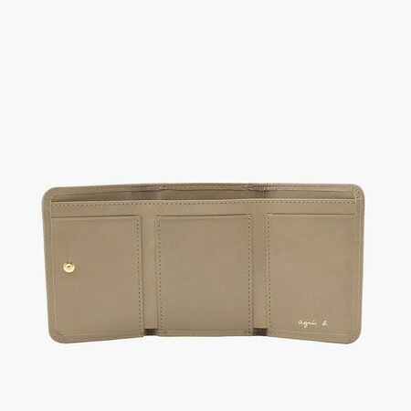 【無料ラッピング】 アニエスベー agnes b 財布 折財布 レザー 三つ折り ウォレット Nathalie ベージュブランド 正規品 新品 ギフト プレゼント 人気 おすすめ 誕生日 記念日 クリスマス 送料無料 abb522292