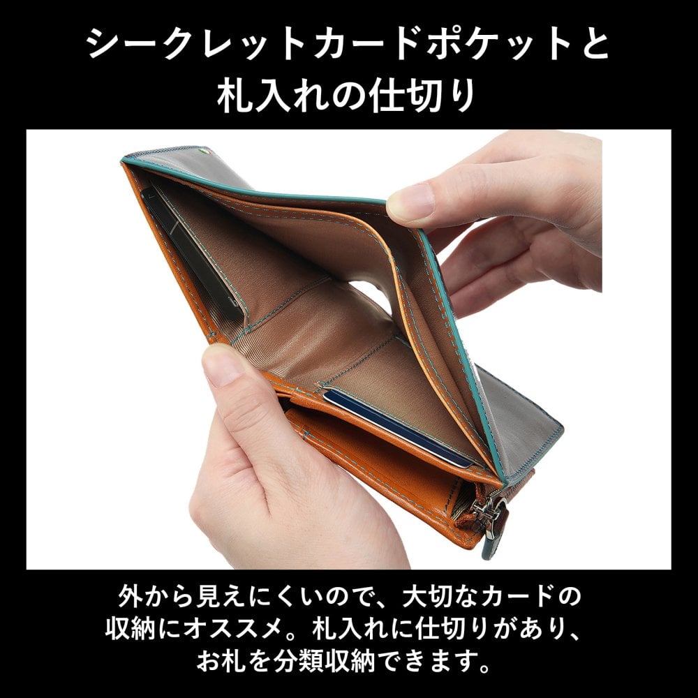 ［ゴルベ］財布 イタリアンレザー L字ファスナー 名入れ無料 送料無料 ギフト