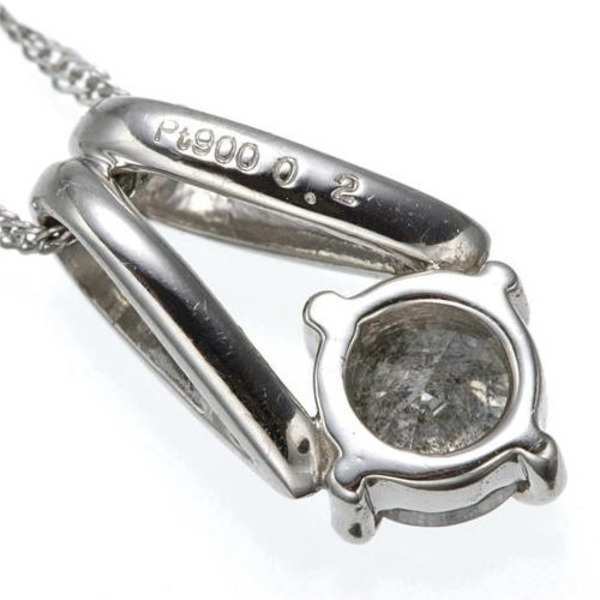 ダイヤモンド ネックレス プラチナ 0.2ct ペンダント レディース シンプル 4月 誕生石 天然石 ジュエリー アクセサリー ギフト プレゼント 贈り物