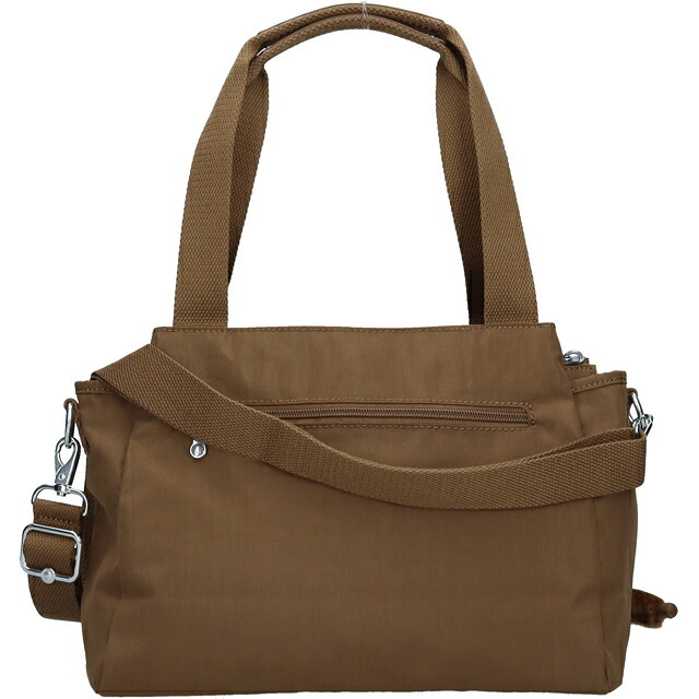 キプリング ハンドバッグ レディース ブランド Kipling エリシア ロゴ ワンポイント 無地 2WAY K43791-1NA Smooth Khaki