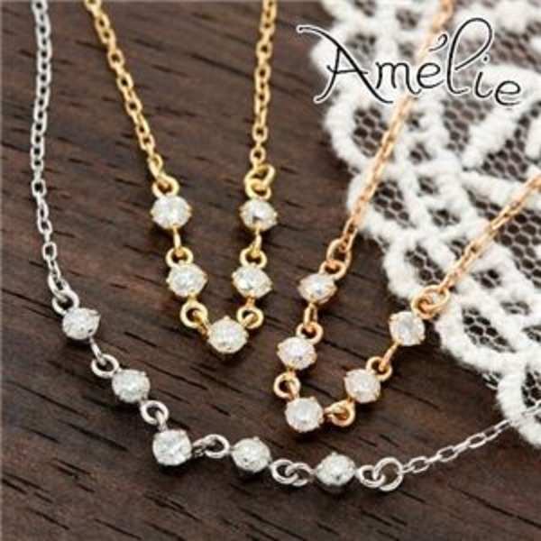 ネックレス レディース K18 ダイヤモンド ペンダント 18金 ホワイトゴールド 天然石 5石 0.2ct ジュエリー アクセサリー 華奢 シンプル おしゃれ プレゼント ギフト 誕生日 記念日