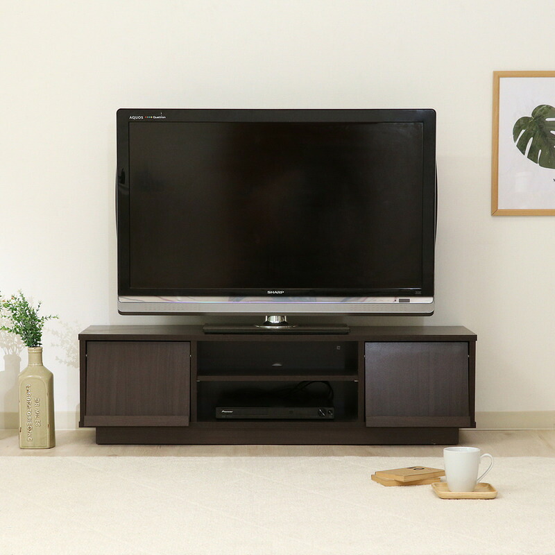 フラップTVボード ブラウン・ホワイトオーク 2色展開 テレビ台 ローボード リビング収納 テレビボード おしゃれ シンプル 新生活 家具 インテリア 不二貿易