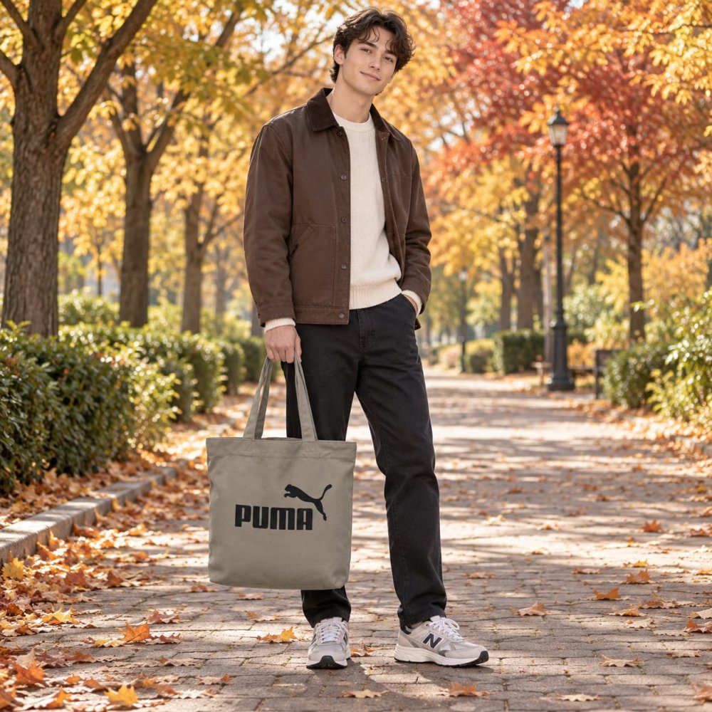 PUMA プーマ トリール 帆布トートバッグ  手持ち メンズ レディース 普段使い 使いやすい