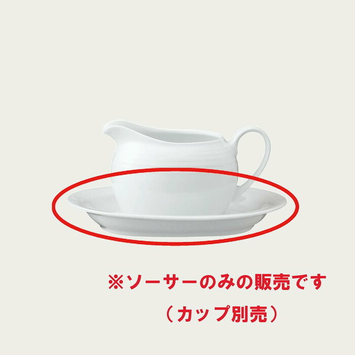 アークティック ホワイト グレービーソーサー(ソーサーのみ) 〈4000L/91542〉 ノリタケ 正規品 化粧箱なし 業務用 自宅用 オープンストック 電子レンジ対応 食洗機対応 食器