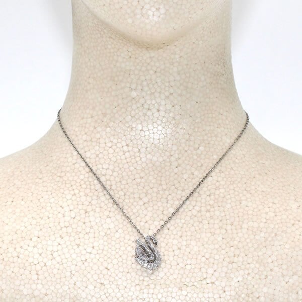 SWAROVSKI スワロフスキー ネックレス 5732412 Swan アクセサリー シルバー