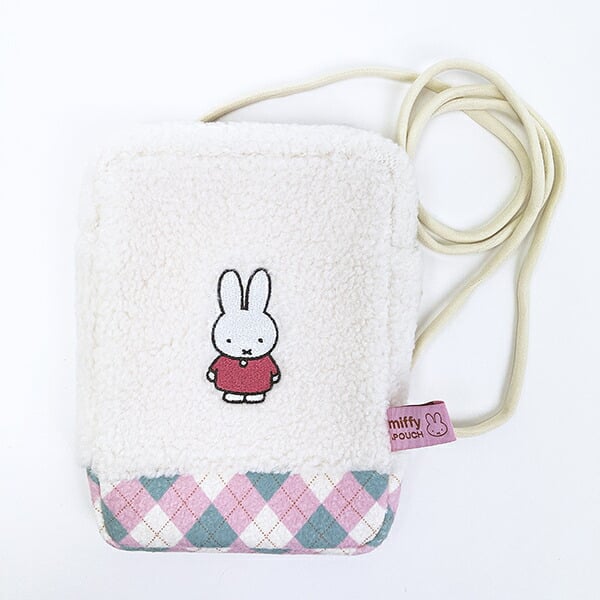ミッフィー miffy どっとポーチ (ピンク) ショルダーバッグ MIFFY CHECKシリーズ