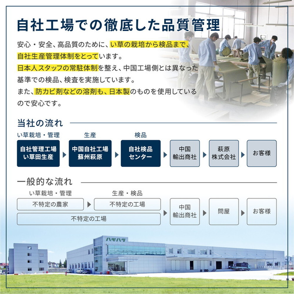 【同色9枚セット】 置き畳 四季 約65×65×1.5cm 9枚入 縁なし へりなし畳 フロア畳 ユニット畳 い草 カラフル 滑り止め付き