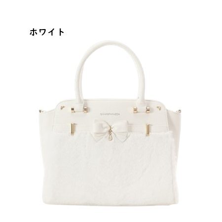 【無料ラッピング】 サマンサベガ Samantha Vega ハンドバッグ アクセントリボン ファー 可愛い レディース ブランド 正規品 新品 ギフト プレゼント 人気 おすすめ 誕生日 記念日 クリスマス 送料無料 svg522496