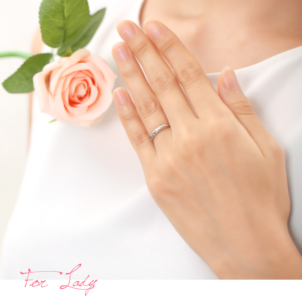 ペアリング 2本セット プラチナ ハワイアンジュエリー リング 刻印 無料 誕生石入れ可 指輪 結婚 専用BOX付 1号～29号 幅約3mm プラチナ950 マリッジリング ブライダルリング BY THE SEA バイザシー カップル 夫婦 プレゼント ハロウィン 【品番：PR101P】