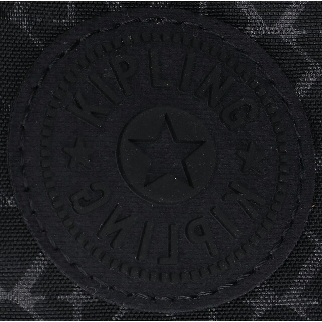 キプリング ハンドバッグ レディース ブランド Kipling エリシア ロゴ ワンポイント 総柄 2WAY K43793-K59 Signature Emb 黒