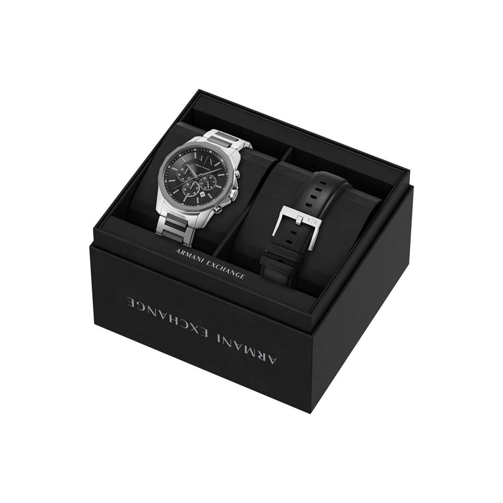 A|X アルマーニ エクスチェンジ ARMANI EXCHANGE 腕時計 メンズ クロノグラフ ステンレス AX7181SET【2026 新作】