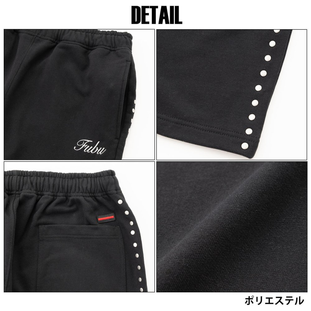 FUBU フブ フレアパンツ メンズ レディース fam-62507 スタッズ フレア スウェットパンツ ブーツカット イージーパンツ 迷彩 カモフラ 刺繍 スケート ストリート ヒップホップ ダンス カジュアル ボトムス M L XL XXL 2026FW Karlas