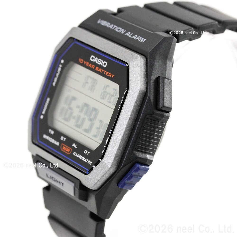 カシオ コレクション CASIO Collection デジタル 腕時計 W-738H-1AJF ブラック【2026 新作】