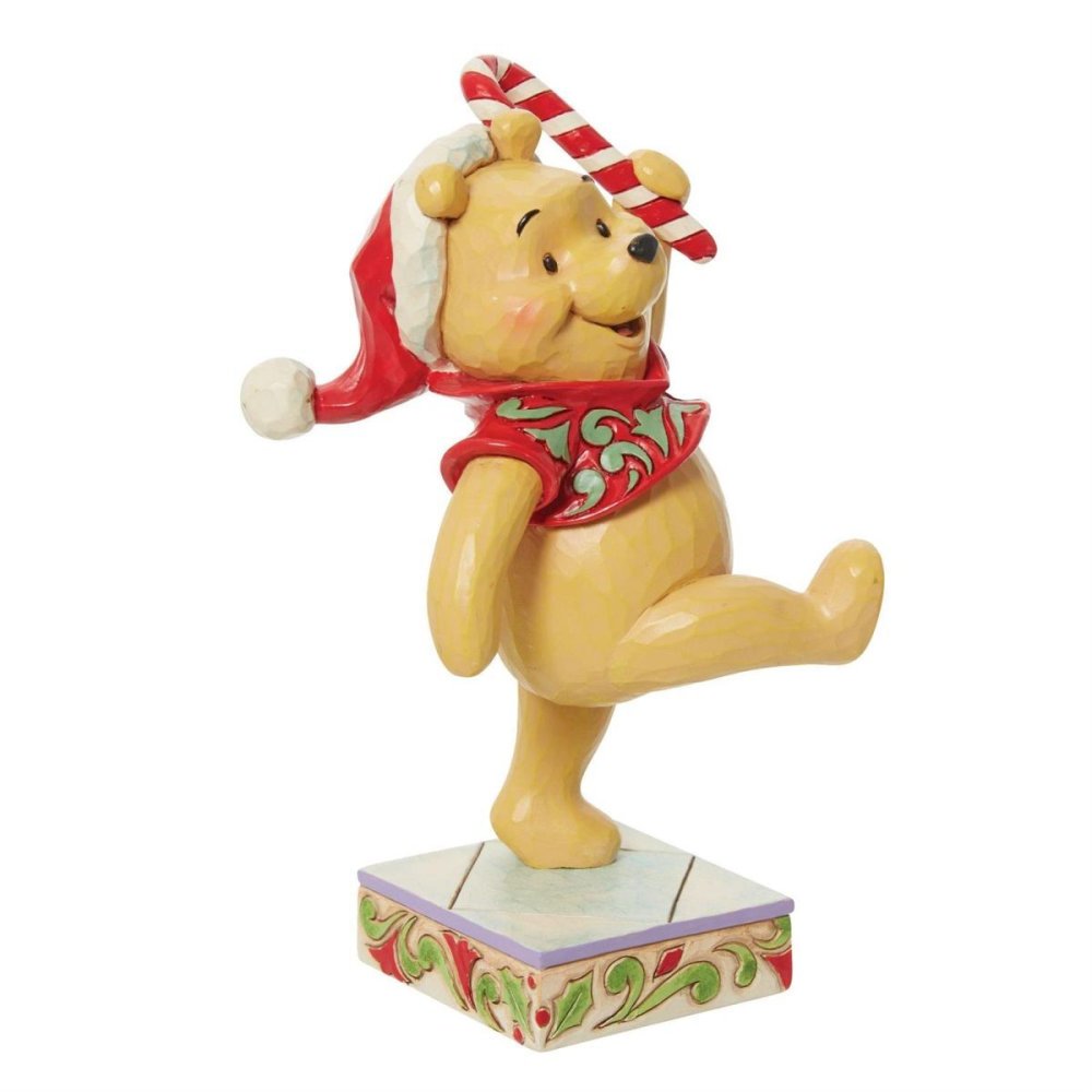 プーさん クリスマス キャンディケイン 14cm くまのプーさん クリスマス | ディズニー トラディションズ ジムショア グッズ フィギュア 人形 置物 彫刻 Jim Shore 正規輸入品