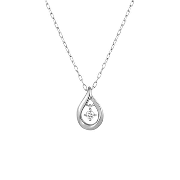 【無料ラッピング】  ヨンドシー 4℃ EAU DOUCE4℃ K10 ホワイトゴールド ネックレス ダイヤモンド レディース ブランド 正規品 新品 ギフト プレゼント 人気 おすすめ 誕生日 記念日 クリスマス 送料無料