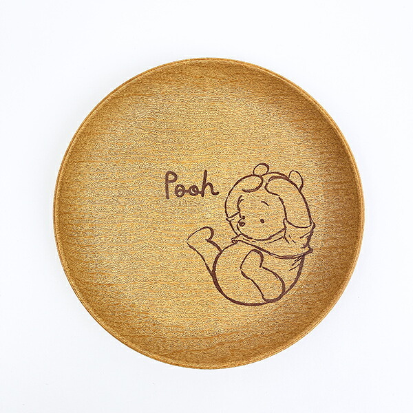 ディズニー くまのプーさん ラウンドプレート(L) (寝ころび) 食器 日本製 Disney
