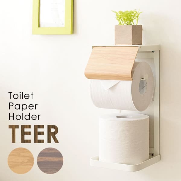 トイレットペーパーホルダー 棚付き スチール トイレットペーパーホルダーカバートイレ用品 シンプル 北欧 おしゃれ 一人暮らし かわいい ナチュラル トイレットペーパーカバー トイレットペーパースタンド トイレットペーパーストッカー